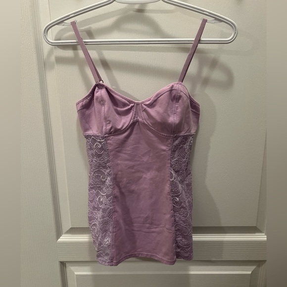 Talula Purple Lace Tank Top - Picture 1 of 4